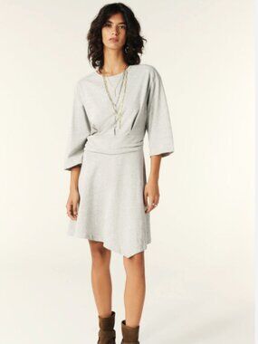 Ba&Sh Astoria Midi Dress: NEW, TAGS ON, Gray